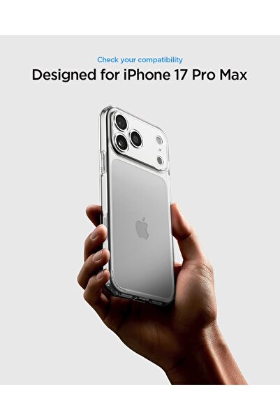 Spigen غطاء هجين فائق الجودة لهاتف iPhone 17 Pro Max (2025) - شفاف للغاية