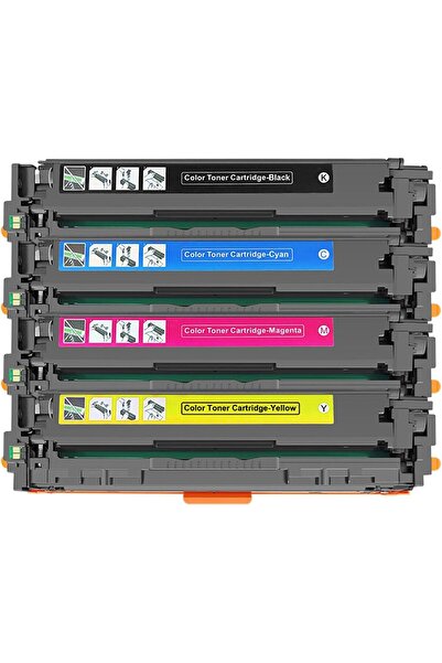Generic 203A/X (SET) Compatible Toner Cartridge for CF540A/CF541A/CF542A/CF54...