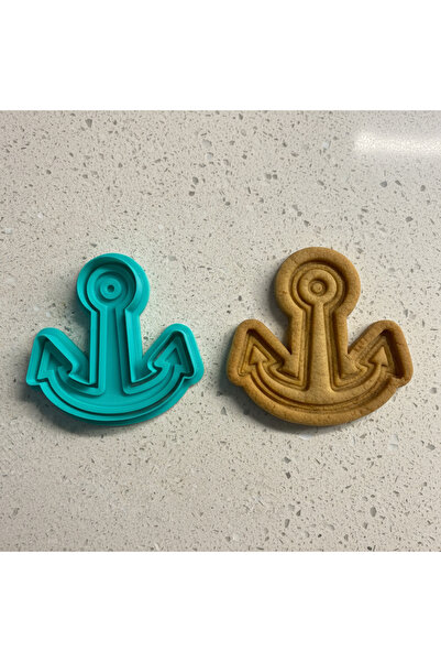 Craftelle Ship Anchor Cookie Mold and Stamp Set |   Sailor, Sea Themed Party |   Sugar Plasticine Ceramic Plasticine