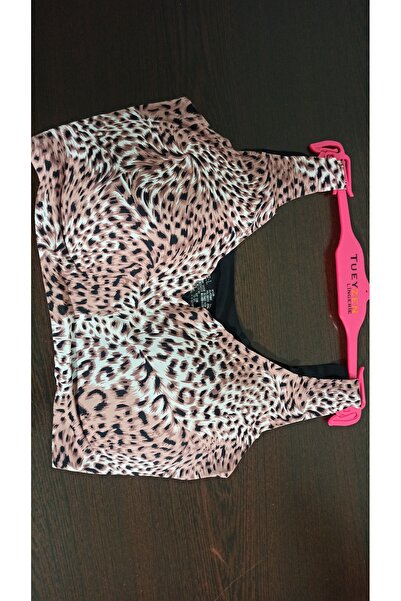 MADAMNİZ безбалансовий педик, знімний, лазерний виріз, леопардовий візерунок, деталізований бюстгальтер