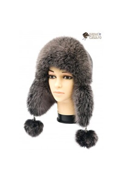 PFA CIOCARLAN ELENA CBF017 - Căciulă pentru copii din piele și blană de vulpe