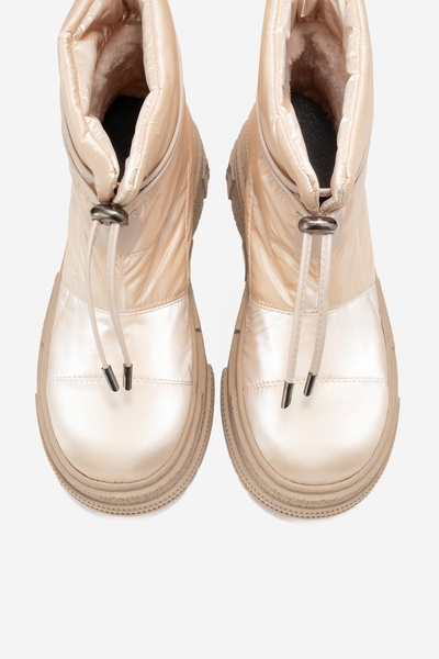 LuviShoes Mesta Beige Parachute Women's Boots