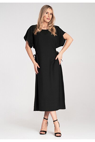 Figl Elegant casual dress - Simple elegant midi dress - Black dress M1183 r. Universal