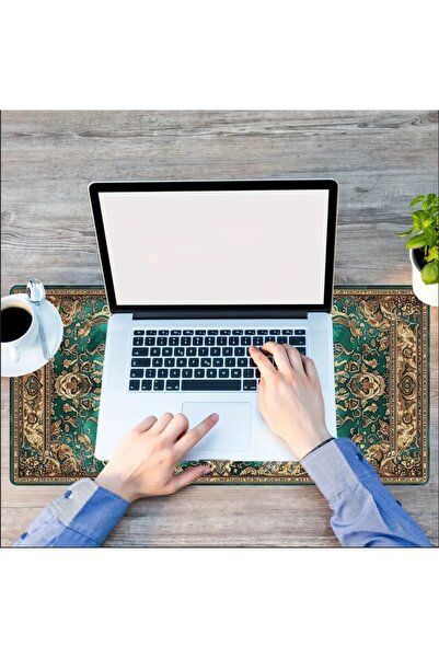 sgeteknoloji Sge Technology 65X25 cm Persian Carpet Themed Anti-Slip Base Speed Surface Gamer Mouse Pad Gaming