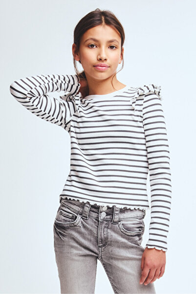 H&M Fırfırlı ve Pamuklu Üst