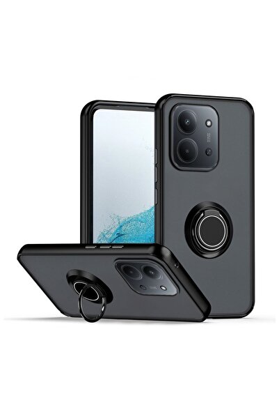 Apsuwa حافظة هاتف شاومي ريدمي 15C بتصميم مونتريال مع حامل وظهر ضبابي