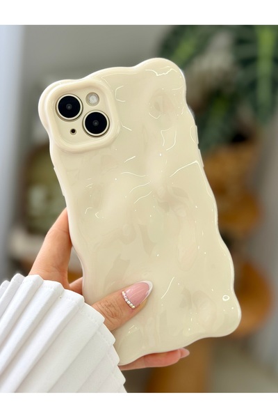 Go Aksesuar غطاء سيليكون مرن بألوان باستيل مع تصميم فقاعات ثلاثية الأبعاد متو...