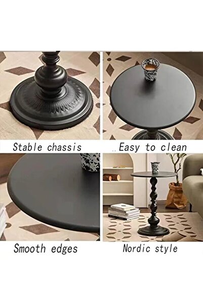 NZONE STORE Classic side table in elegant black color