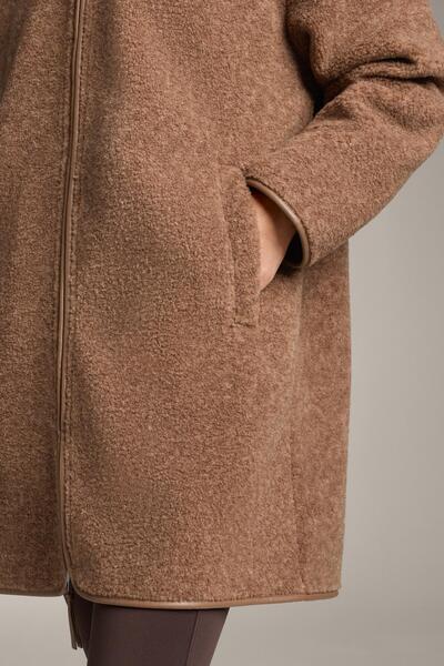 Oysho Long faux-shearling jacket