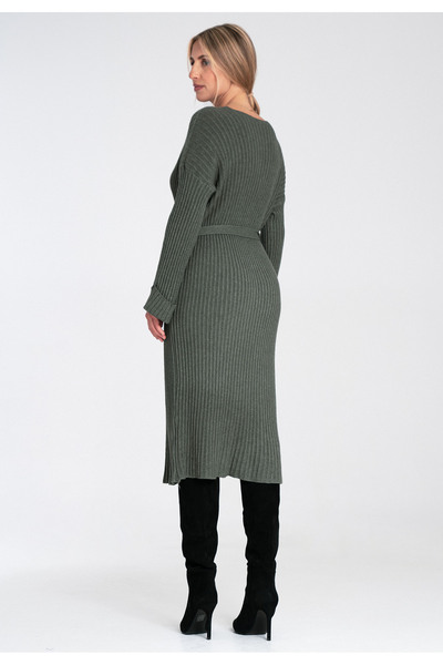 Figl Sweater dress - Button dress - Olive dress M1095 size Universal