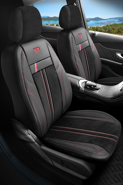 Panda Kılıf Panda Austin Series Velor Cloth Car Seat Cover - Full Set