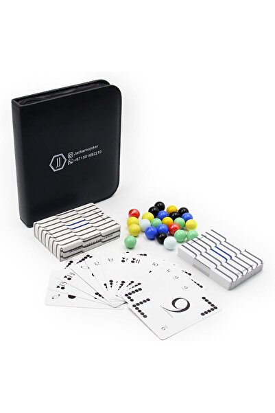 Generic Jackaroo Joker Game Bag with 2 Surfaces and Complete Set of 24 Marbles