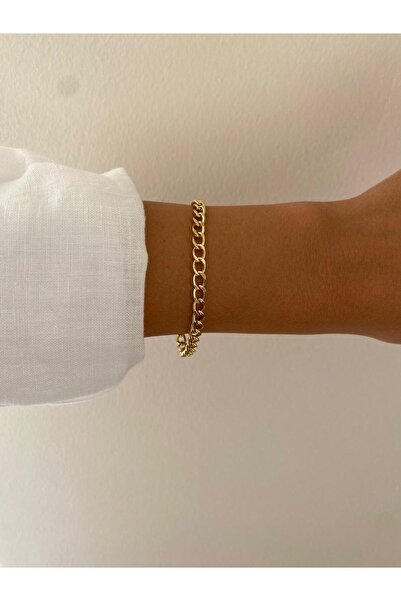 XUPING JEWELRY Minimal Thin Spaced Chain Xp Gold Bracelet