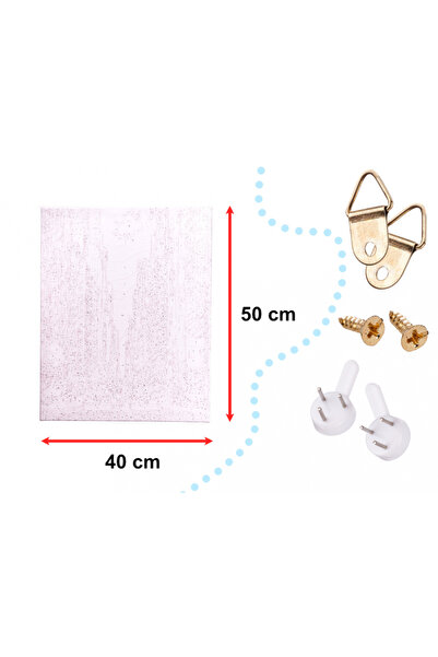 Ikonka Painting by numbers set Canvas model New York 40x50 cm