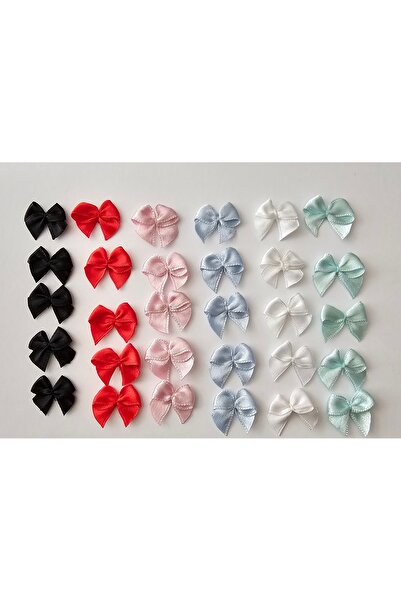 GenelTedarik Saten Fiyonk Seti – Bebek Tokası, Bandı, Davetiye El İşi Süsleme...