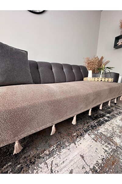 Doğa Ev Tekstili Țesătură de tapițerie Husă pentru scaun cu ciucuri boeme 100X230