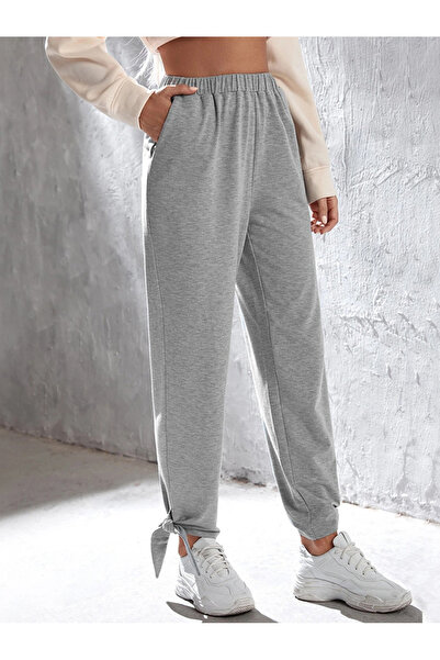 FridayIn Casual Sports Solid color Bandage Pants