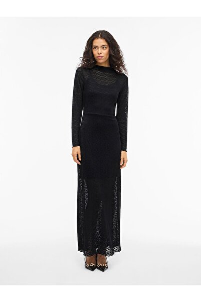 VILA Maxikleid VISABENA Langärmeliges