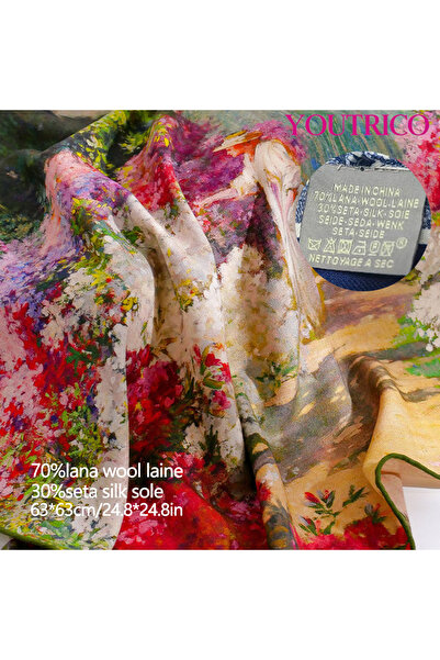 Youtrico Wool Scarf - Women's Winter Style, Thin Yet Warm, Exquisite and High-End