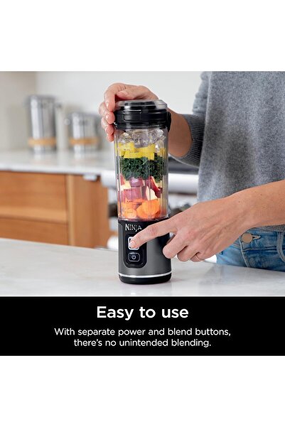 NINJA Blast Portable Blender, 530 ml, Rechargeable, Black, BC151MEBK