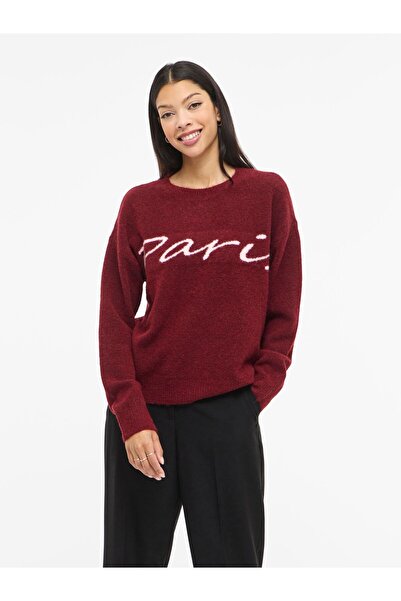 VILA Strickpullover VILUNA Rundhals