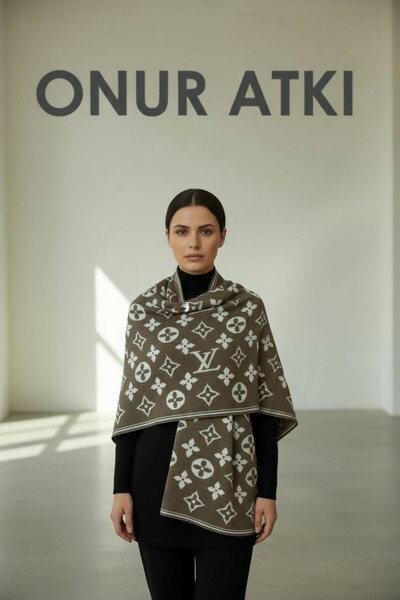 Onur Etol - New Collection Wide Shoulder Neckerchief Winter Thick Product Double-Sided Woven Fabric Legend Store