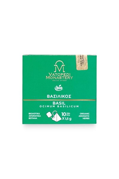 Holy Great Monastery of Vatopedi Mount Athos Basil Tea (Ocimum basilicum) — Produced by Vatopedi Monastery, Mount Athos, Greece