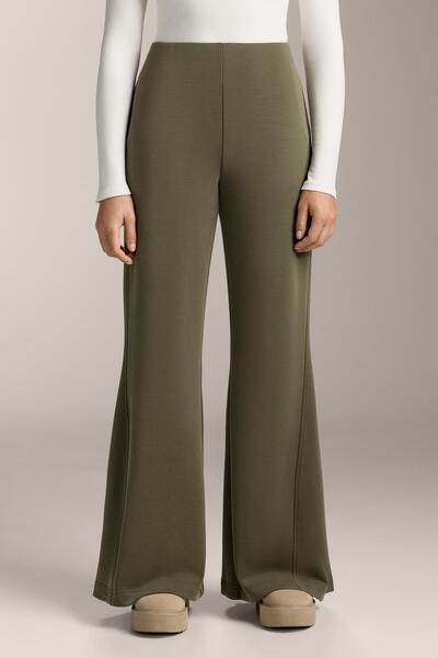 Oysho Super high-rise flare trousers with brushed modal