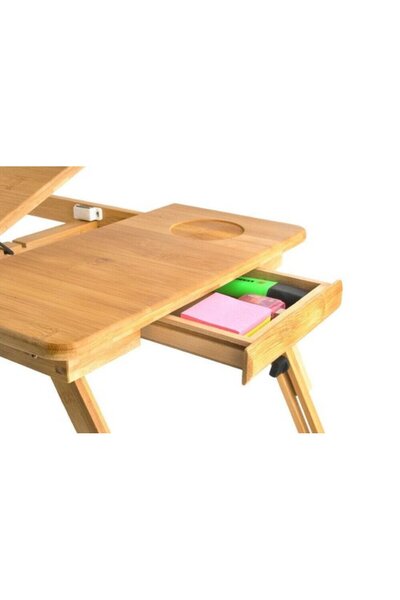 zola Wooden laptop table, 5-level adjustable tilt, 62.5x34.5x26cm