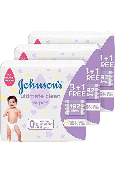 Generic Johnson's Baby Ultimate Clean, 3X4X48, 576 Baby Wet Wipes
