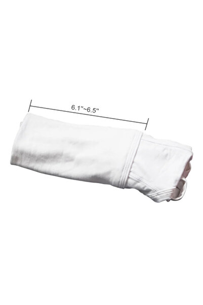 AdyMel Men's High-Waist Briefs 3XL, Set of 2, 60% Cotton 40% Polyester, White