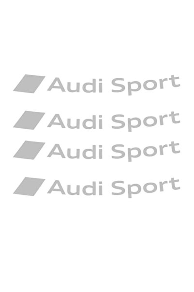 Oracal Set of 4 car stickers for Audi rims, durable, gray