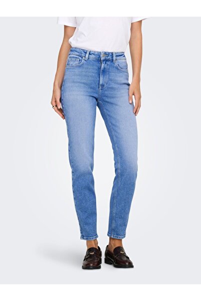 ONLY Straight-Fit jeans ONLEMILY Hohe Taille Gerade geschnitten Jeans