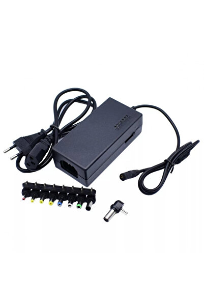 zola Универсален адаптер за лаптоп, 8 сменяеми накрайника, LED, 100-240V, 96W...