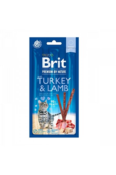 Brit By Nature Cat Sticks Lamb and Turkey Treats for Cats, 3 pieces
