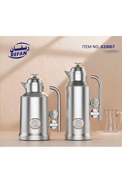 Rivan طقم ترامس من ريفان للشاي والقهوة بتصميم أنيق وعصري 1 لتر/ 1 لتر