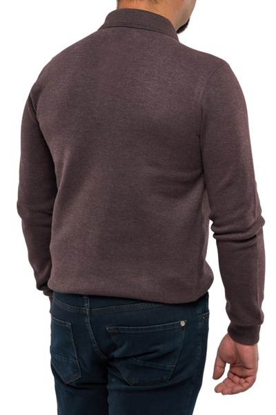 Centini Men’s polo sweater, Ethan, brown