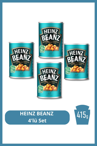 Heinz Domates Soslu Fasulye 415 GR 4'Lü Set