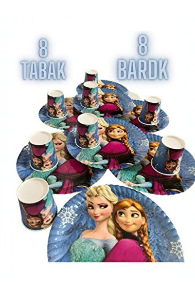 Frozen Karton Tabak Bardak Set