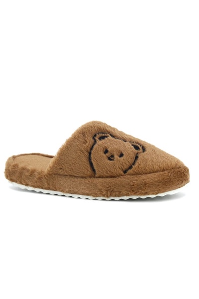 Auris Ayıcıklı Kapalı Ev Terliği Kışlık Terlik