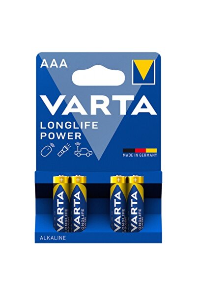 Varta 4 baterii alcaline LR03 cu durată lungă de viață