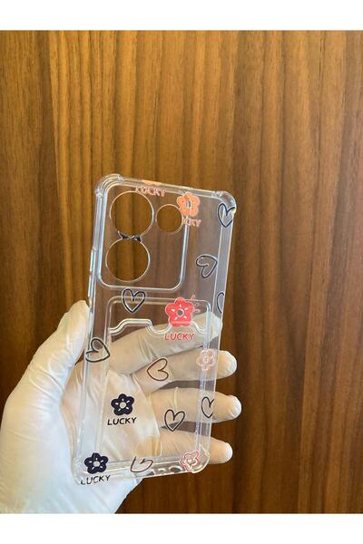 Newon Tecno Camon 20/20 Pro Lucky Printed Silicone Phone Case with Card Holder Cover Case