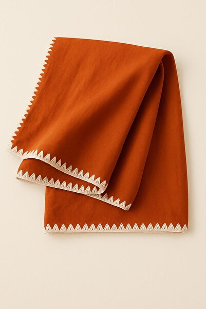 EFU BABY Edge-Embroidered 100% Cotton Double Layer Muslin Baby Cover & Blanket 90X90