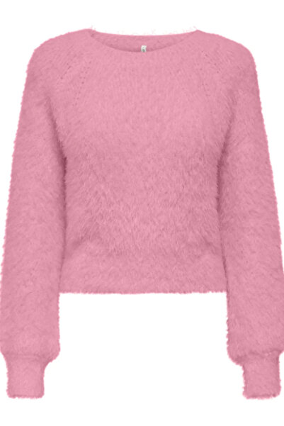 ONLY Onllulu Ls Rib Short O-Neck Cc Knt Kadın Kazak 15350650