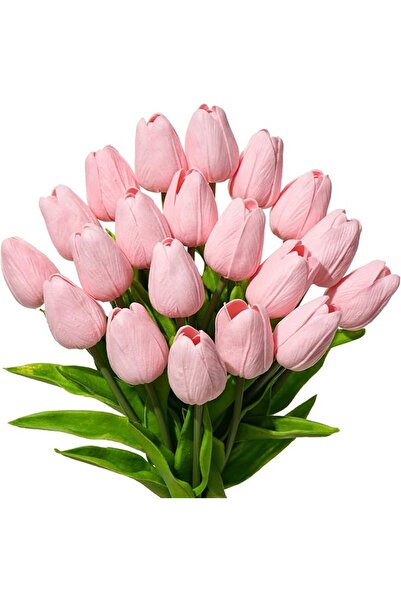 Arabest زهور توليب صناعية، 20 ساق توليب مزيفة، مناسبة لعيد الأم، ديكور المنزل...