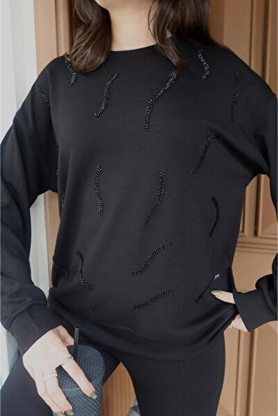 cemo Casual Long Sleeve Crew Neck Basic Blouse/Sweatshirt