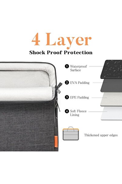 Generic bagasin 13-17 inch Laptop Shoulder Bag Carrying Case, Water-Repellent Fabric Briefcase