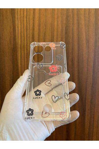 Newon Tecno Camon 20/20 Pro Lucky Printed Silicone Phone Case with Card Holder Cover Case