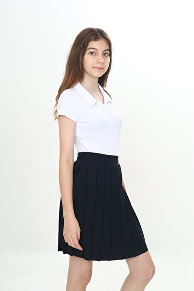 Toontoy Girl's Pleated School Skirt