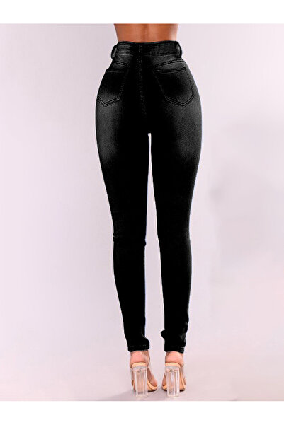 FridayIn Casual Solid color Zipper Pants